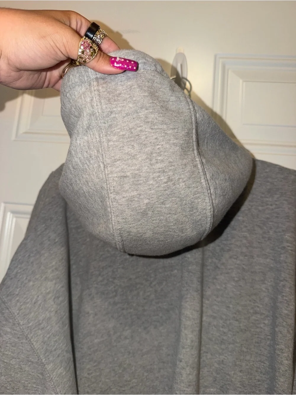 Carhartt Men's Gray Logo Sleeve Hoodie
